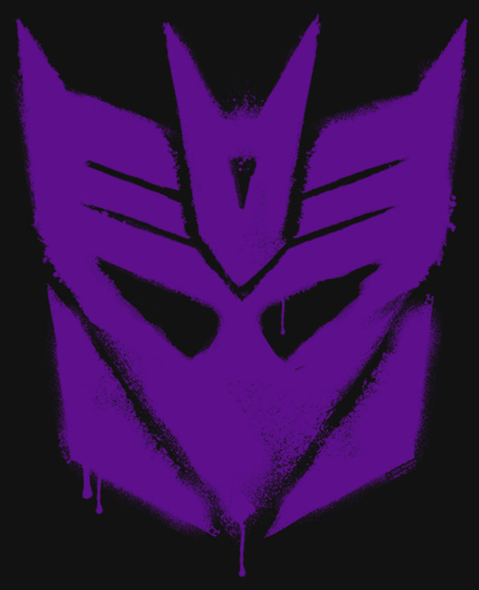Fifth Sun Girl's Transformers Decepticon Graffiti Logo T-Shirt
