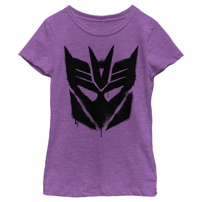 Fifth Sun Girl's Transformers Decepticon Graffiti Logo T-Shirt