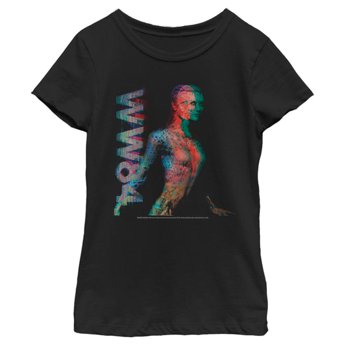 fifth sun Girl's Wonder Woman 1984 Cheetah Glitch T-Shirt