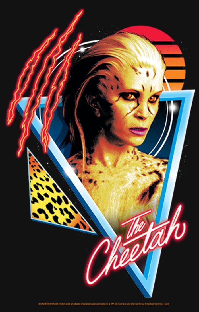 Fifth Sun Girl's Wonder Woman 1984 Cheetah Retro Triangle T-Shirt