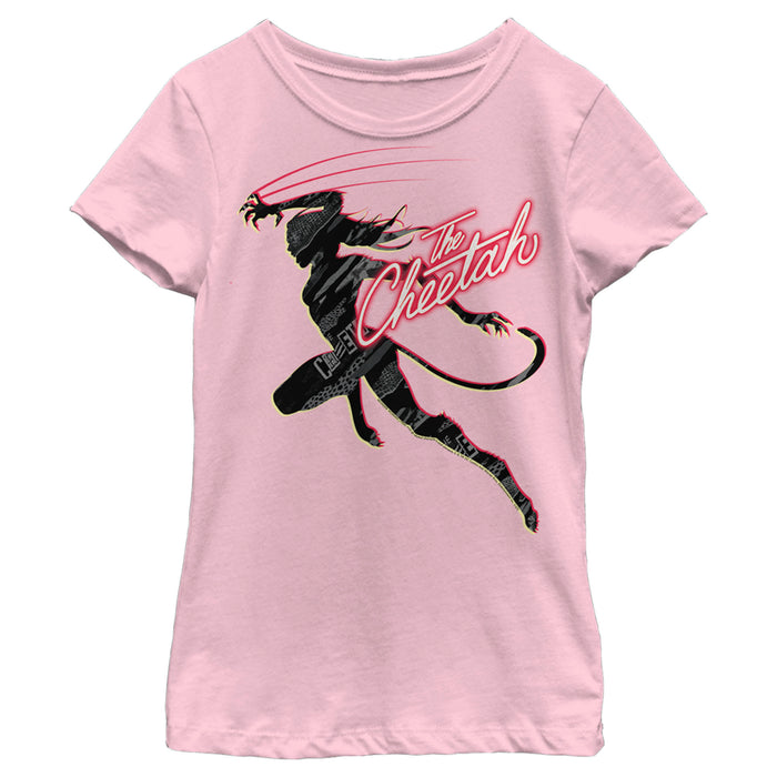 fifth sun Girl's Wonder Woman 1984 Cheetah Silhouette T-Shirt