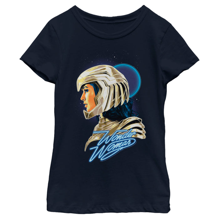 fifth sun Girl's Wonder Woman 1984 Golden Battle Armor T-Shirt