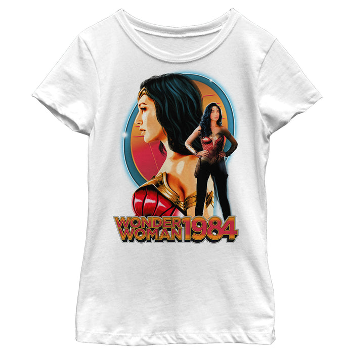 fifth sun Girl's Wonder Woman 1984 Hero's Portrait T-Shirt