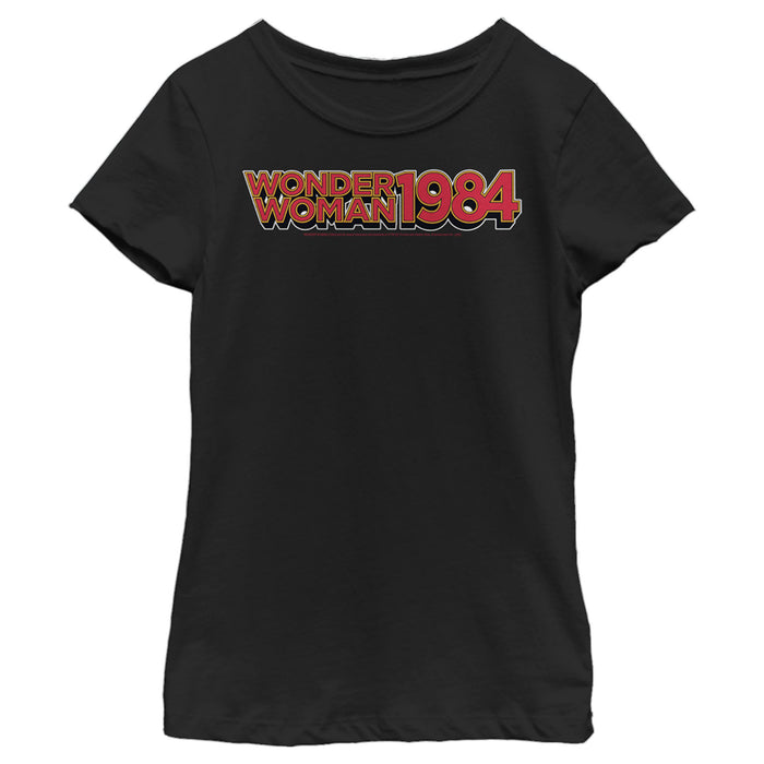 fifth sun Girl's Wonder Woman 1984 Retro WW Logo T-Shirt