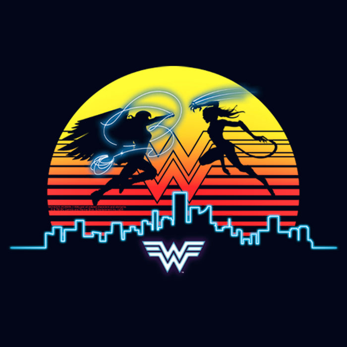Fifth Sun Girl's Wonder Woman 1984 Skyline Battle T-Shirt