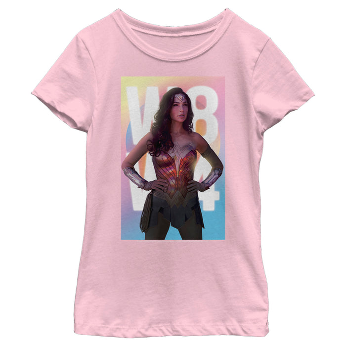 fifth sun Girl's Wonder Woman 1984 Superhero Pose T-Shirt