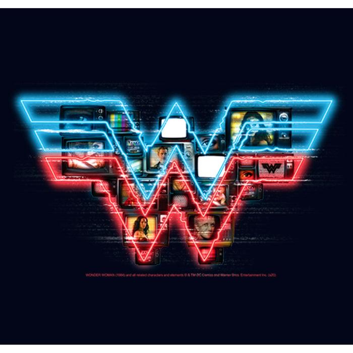 Fifth Sun Girl's Wonder Woman 1984 TV Logo Overlay T-Shirt