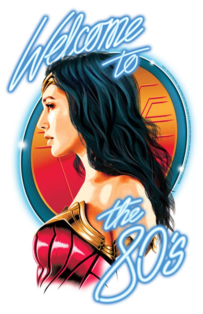 Fifth Sun Girl's Wonder Woman 1984 Welcome To The 80s T-Shirt