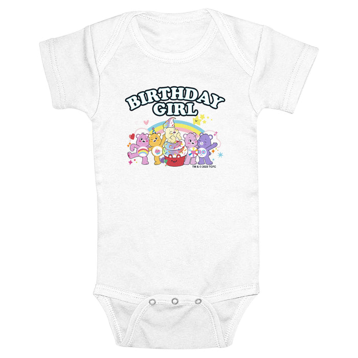 fifth sun Infant's Care Bears Birthday Girl Cupcake Group Onesie