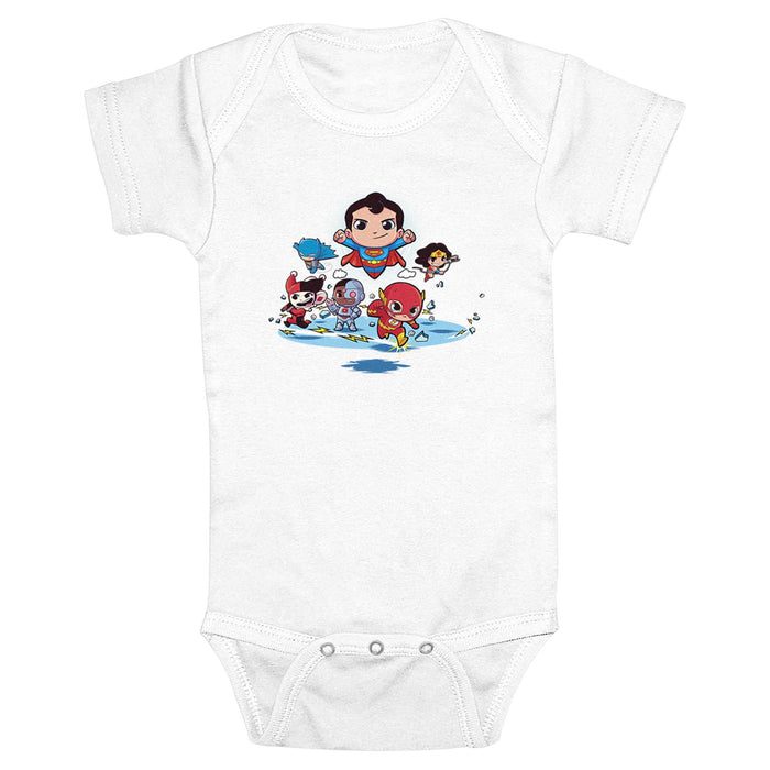 Fifth Sun Infant's DC Super Friends Action Group Onesie