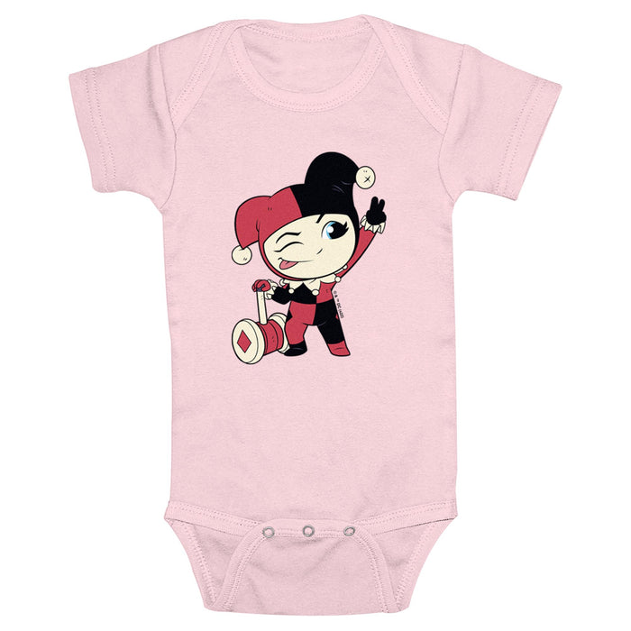 Fifth Sun Infant's DC Super Friends Chibi Harley Quinn Onesie