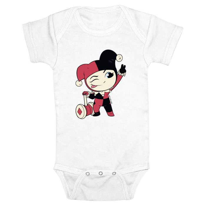 Fifth Sun Infant's DC Super Friends Chibi Harley Quinn Onesie