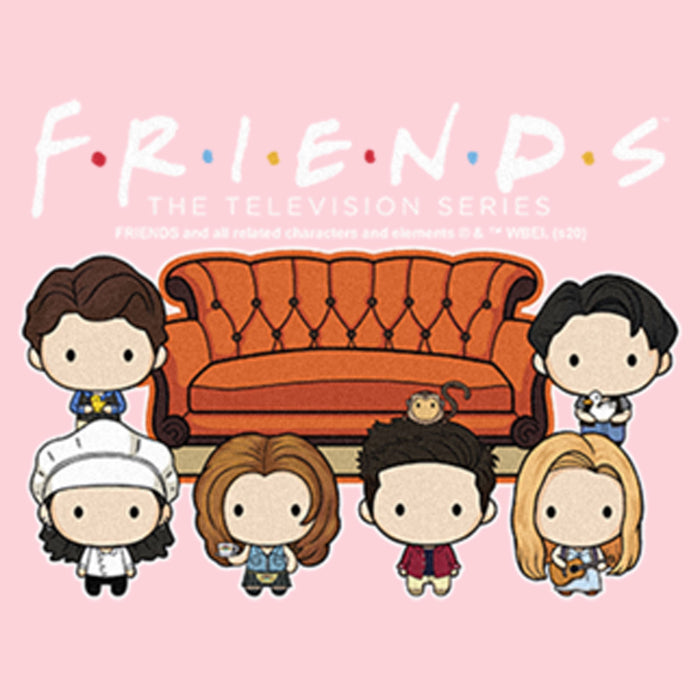 Fifth Sun Infant's Friends Central Perk Couch Crew Chibi Onesie