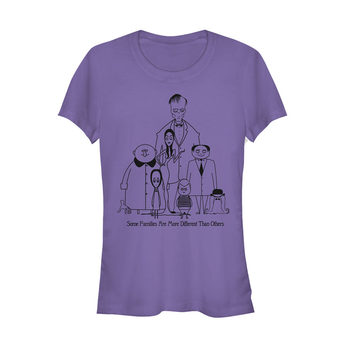 fifth sun Junior's Addams Family Different Kind of Family T-Shirt