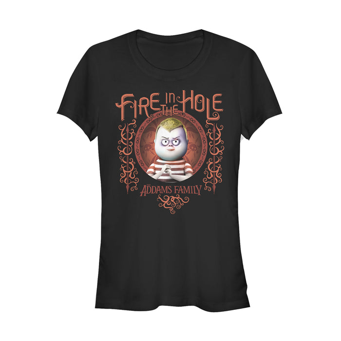 fifth sun Junior's Addams Family Pugsley Fire in the Hole T-Shirt