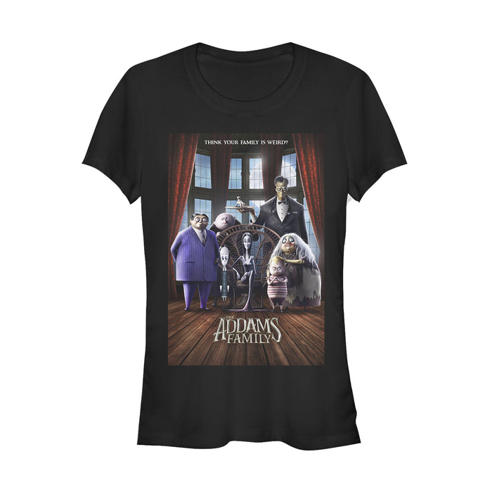 Fifth Sun Junior's Addams Family Theatrical Poster T-Shirt