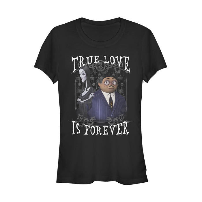 fifth sun Junior's Addams Family True Love is Forever T-Shirt