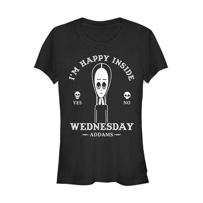 fifth sun Junior's Addams Family Wednesday Happy Ouija Board T-Shirt