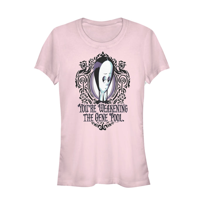 fifth sun Junior's Addams Family Wednesday Weaken Gene Pool T-Shirt