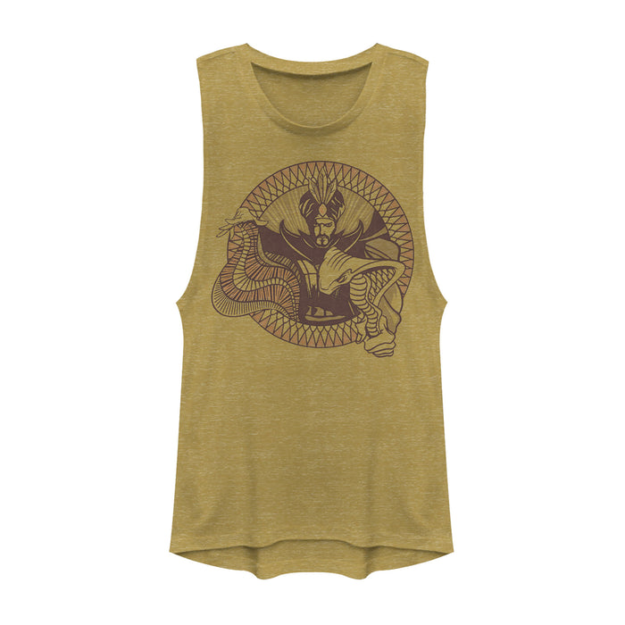 fifth sun Junior's Aladdin Jafar Cobra Circle Festival Muscle Tee