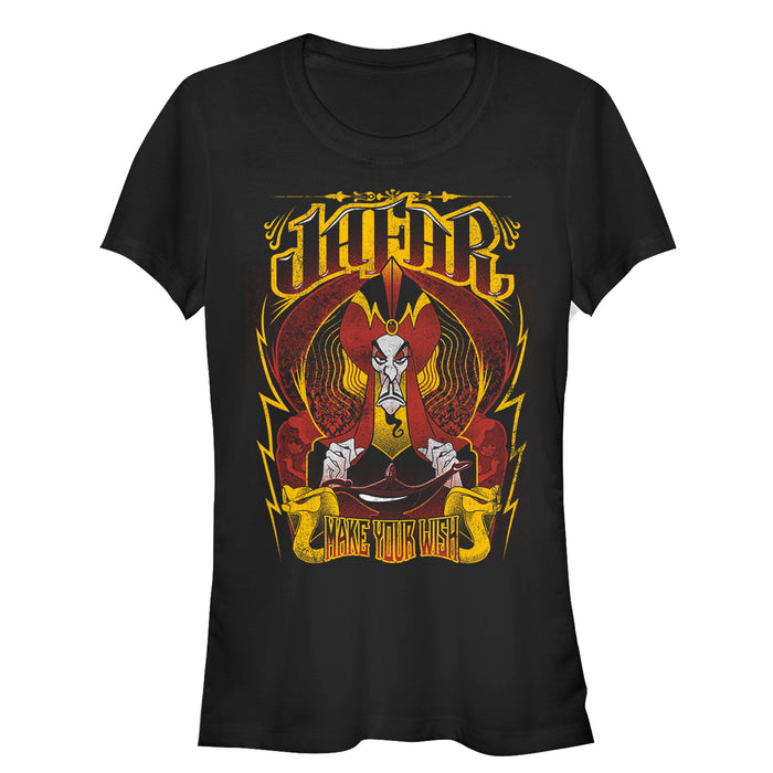 fifth sun Junior's Aladdin Jafar Flame Wish T-Shirt