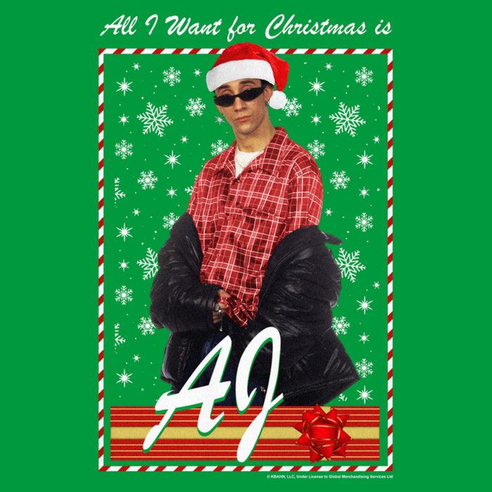 Fifth Sun Junior's Backstreet Boys AJ All I Want For Christmas T-Shirt
