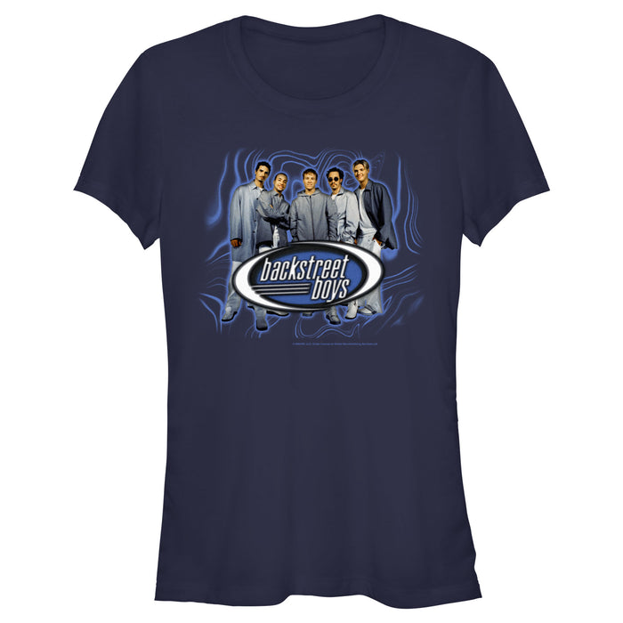 fifth sun Junior's Backstreet Boys Groovy Background Group Shot T-Shirt