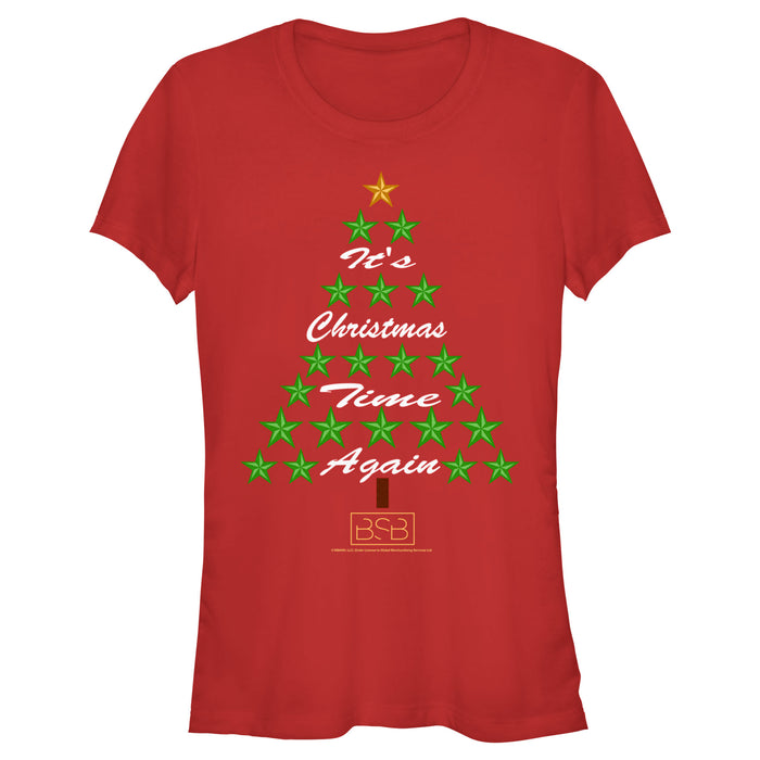 fifth sun Junior's Backstreet Boys It's Christmas Time Again T-Shirt