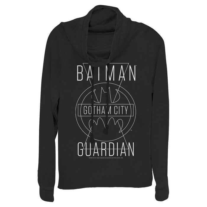 fifth sun Junior's Batman Gotham City Guardian Cowl Neck Sweatshirt