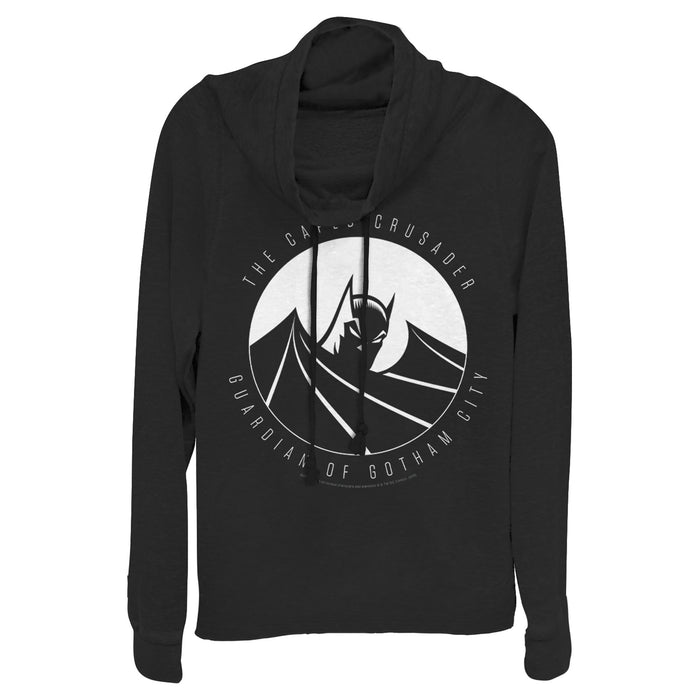 fifth sun Junior's Batman Guardian of Gotham Cowl Neck Sweatshirt