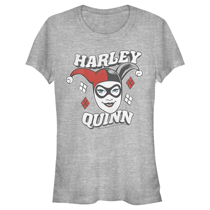 fifth sun Junior's Batman Harley Quinn Smile Face T-Shirt