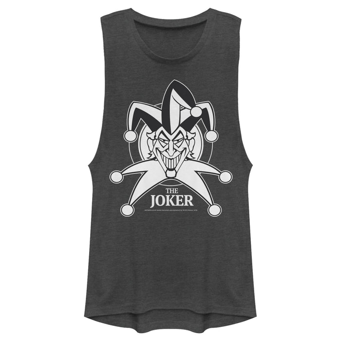 fifth sun Junior's Batman Joker Emblem Festival Muscle Tee