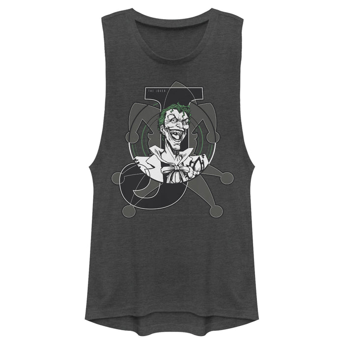 fifth sun Junior's Batman Joker Symbol Festival Muscle Tee