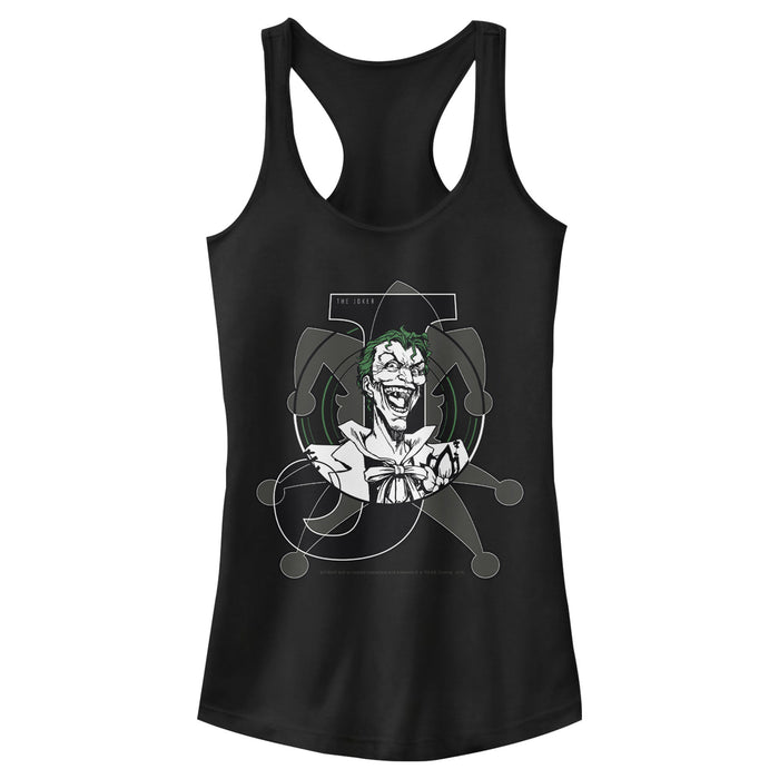 fifth sun Junior's Batman Joker Symbol Racerback Tank Top