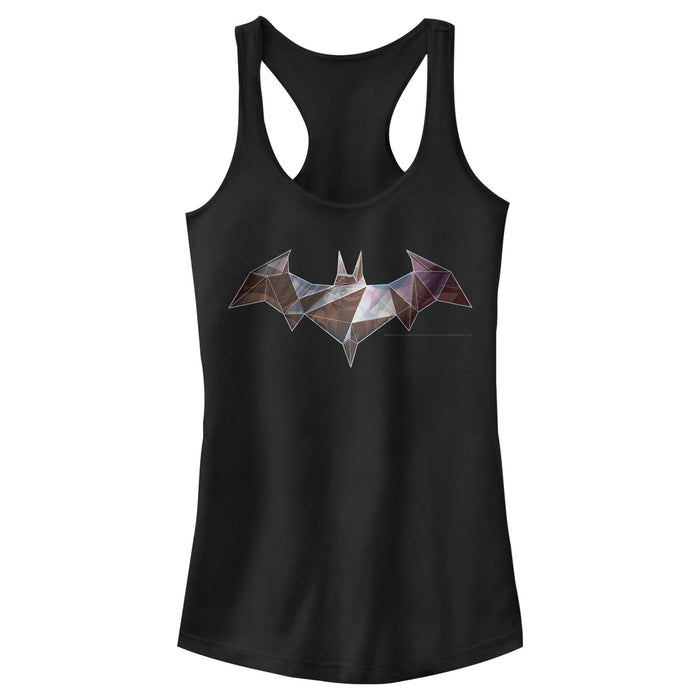 fifth sun Junior's Batman Logo Geometric Wing Racerback Tank Top