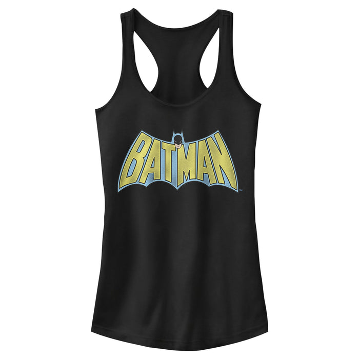 fifth sun Junior's Batman Vintage Hero Logo Racerback Tank Top