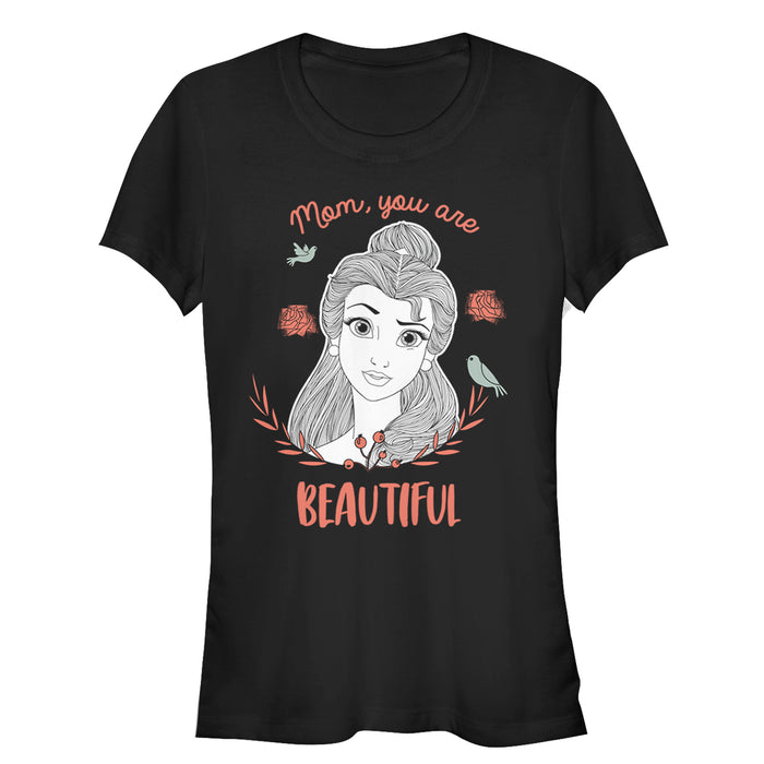 fifth sun Junior's Beauty and the Beast Beautiful Mom T-Shirt