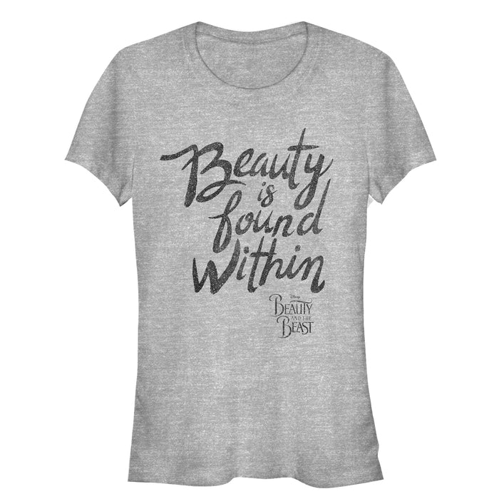 fifth sun Junior's Beauty and the Beast Beauty Within T-Shirt