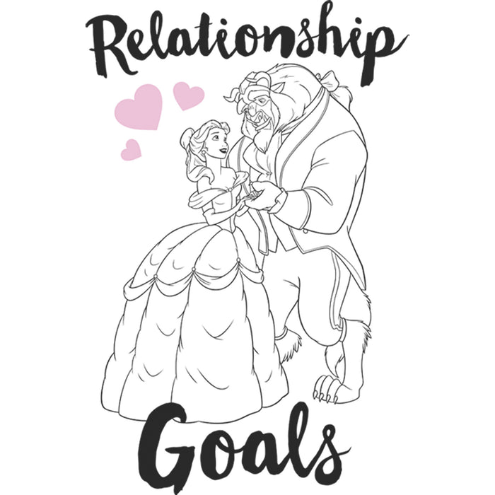 Fifth Sun Junior's Beauty And The Beast Belle And Beast Relationship Goals T-Shirt