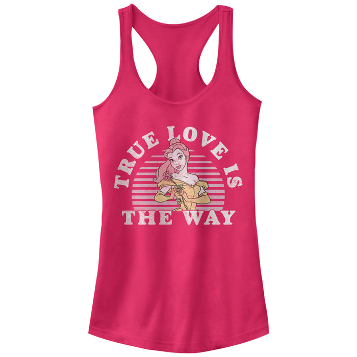 fifth sun Junior's Beauty and the Beast Belle True Love Racerback Tank Top