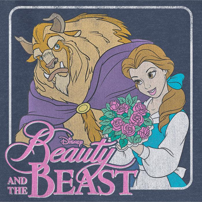 Fifth Sun Junior's Beauty And The Beast Bouquet Frame Sweatshirt