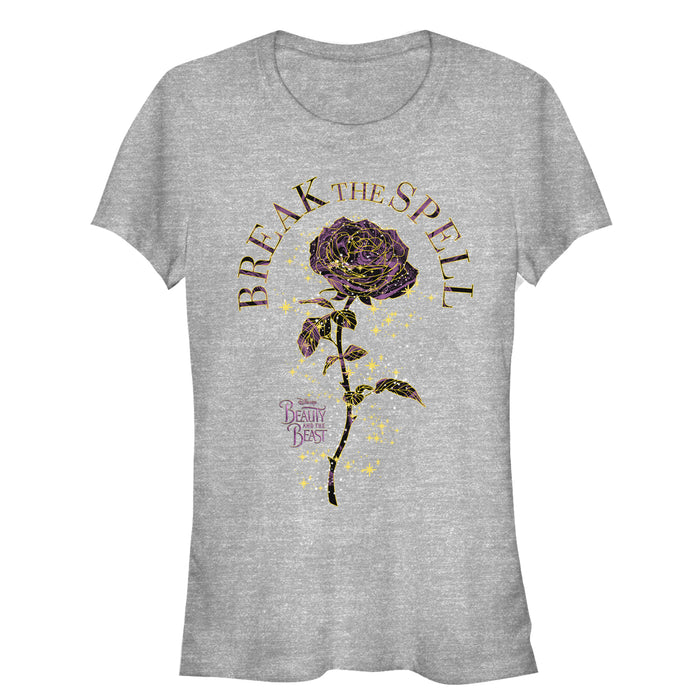 Fifth Sun Junior's Beauty And The Beast Break Spell Rose T-Shirt