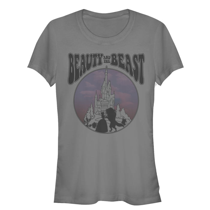 fifth sun Junior's Beauty and the Beast Castle T-Shirt