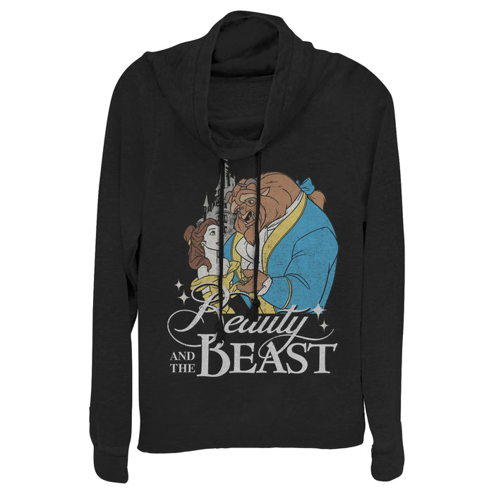 fifth sun Junior's Beauty and the Beast Classic Cowl Neck Sweatshirt
