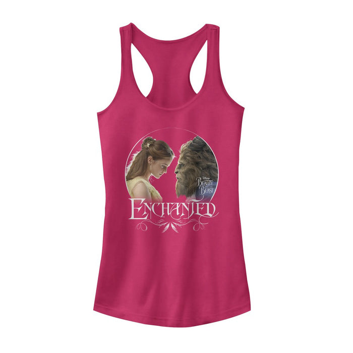 fifth sun Junior's Beauty and the Beast Enchanted Racerback Tank Top