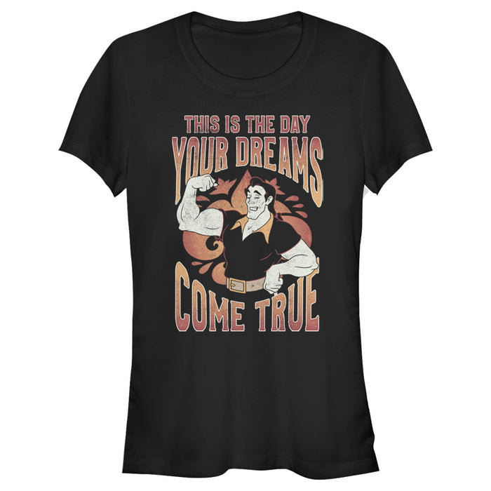 fifth sun Junior's Beauty and the Beast Gaston The Day Your Dreams Come True T-Shirt