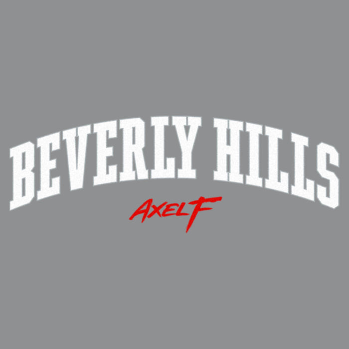 Fifth Sun Junior's Beverly Hills Cop: Axel F Classic Bold White Logo T-Shirt