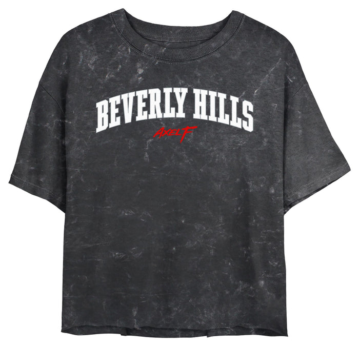 fifth sun Junior's Beverly Hills Cop: Axel F Classic Bold White Logo T-Shirt