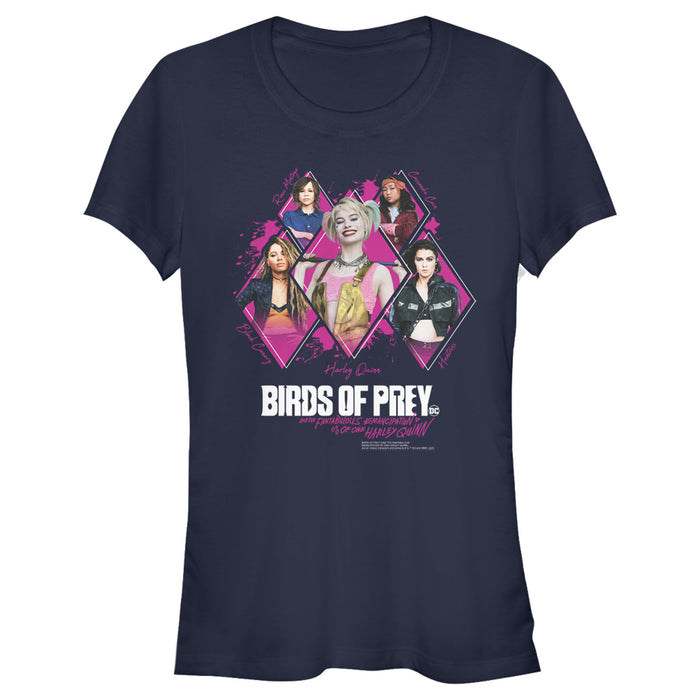 fifth sun Junior's Birds of Prey Harley's Diamond Squad T-Shirt