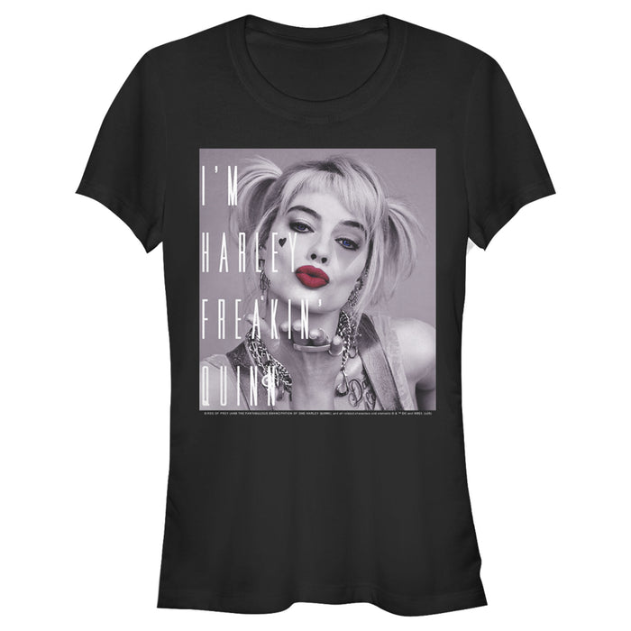 fifth sun Junior's Birds of Prey I'm Harley Freakin' Quinn T-Shirt